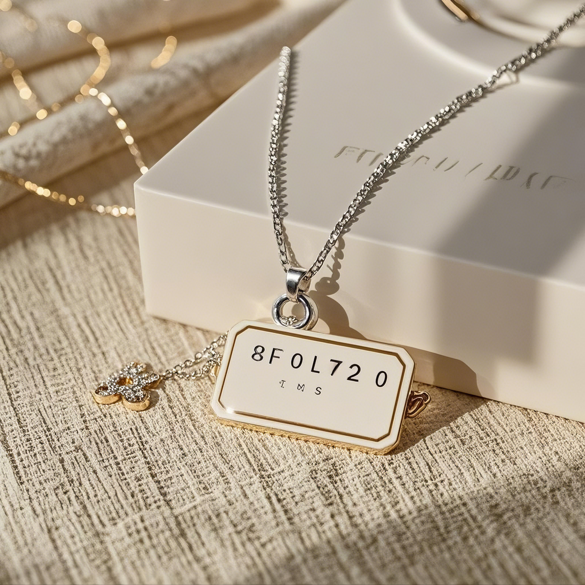 Necklace price tag display board